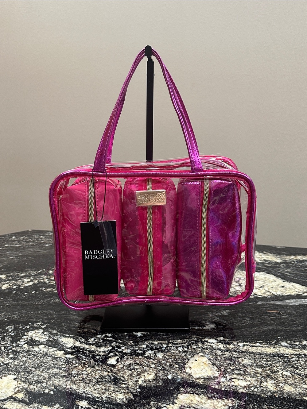 Badgley Mischka Cosmetic Bag Set